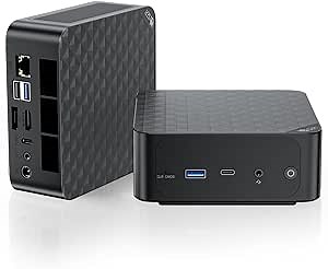Beelink SER6 MAX Mini PC, AMD Ryzen 9 6900HX (8C/16T, up to 4.9GHz), 32GB DDR5 RAM 1TB PCle4.0 SSD, SER6 Pro Mini Gaming Computer Support 4K@144Hz/Triple Display/WiFi6/BT5.2/RJ45 2.5G/HDMI+DP/USB4