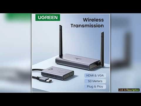 UGREEN Wireless HDMI Extender Kit 5G 50M Video Transmitter Receiver 4K HDMI Dongle for TV PC PS5 PS