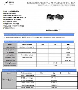 [Hot Item] Medical Industrial Supplies DC-DC Power Module 1W-2W Converter