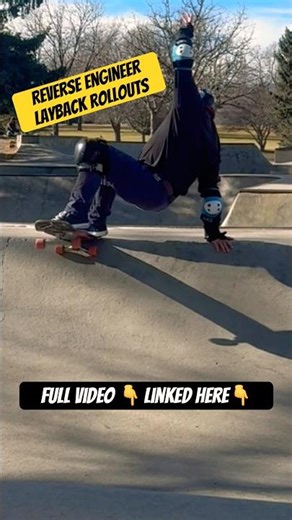 Reverse Engineering Frontside Layback Rollouts to Tail #skateboarding #skate #skateboardingisfun