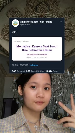 Indoor Peace Sign with Chandelier Background