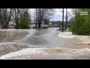 Kentucky floods: Drone video captures damage from Frankfort to Western Kentucky
