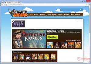 entfernen ArmorArcade(.)com Gaming Anzeigen