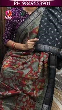 Restocked 🔥 Narayani Silk Kalamkari Sarees | Single Colour | @sailajasilks Ph-9849553901