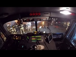 Fire Truck Responds to House Fire