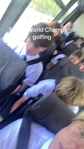 Tennis World Champs Enjoy a Day on the Golf Course