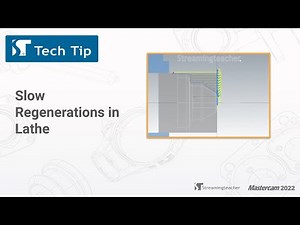 Tool Display Option–Fix Slow Toolpath Regeneration in Lathe | Mastercam 2023 Tech Tip