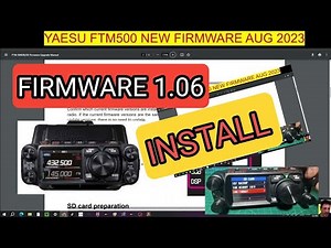 YAESU FTM500 NEW FIRMWARE V1.16 ,AUG 2023 INSTRUCTIONS & Installation