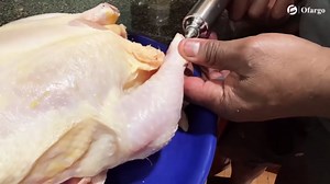 Ofargo Stainless Steel Meat Injector Syringe with 4 Marinade Needles and Travel Case for BBQ Grill Smoker, gifts for men dad husband in Thanksgiving Christmas day