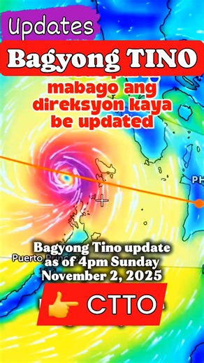 13K views · 171 reactions |  Updates  Typhoon TINO (As of Nov. 2,...