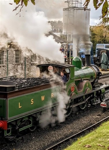 3.7K views · 55 reactions | Built in 1893 and fully restored, LSWR T3 class, No.563, which was gifted to the Swanage Railway Trust and returned to steam in 2023. A firm favourite at Swanage railway station in Dorset. | Rustic Photos | Facebook