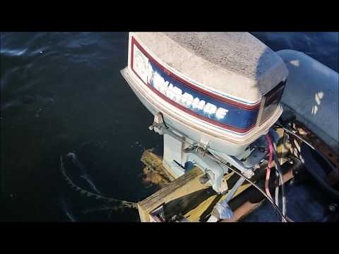 Early 80's Evinrude 35hp manual tilt and lock