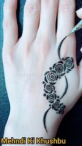 Easy Mehndi for Beginners | Quick Simple Hand Design #mehndidesign #shorts