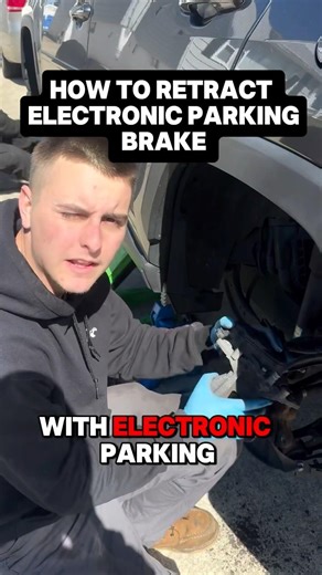 How to retract electronic parking brake in new cars 🛠️🔨🏎️
