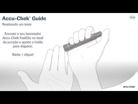 Realizando um teste com seu Accu-Chek Guide