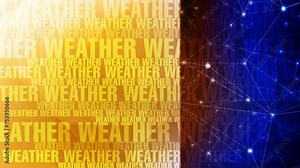Weather text background creative and conceptual template showcasing global weather forecast information with style and creativity