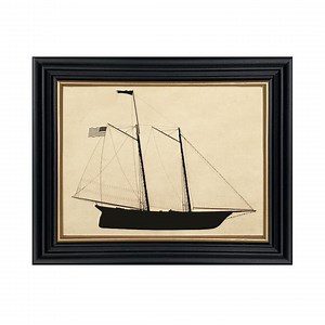 America's Cup Winner Segelboot Silhouette: 1851 Rennyacht Art - Etsy.de