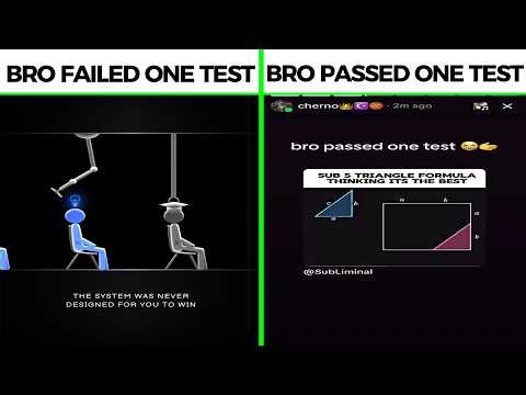 Bro Failed One Test VS Bro Passed One Test Meme