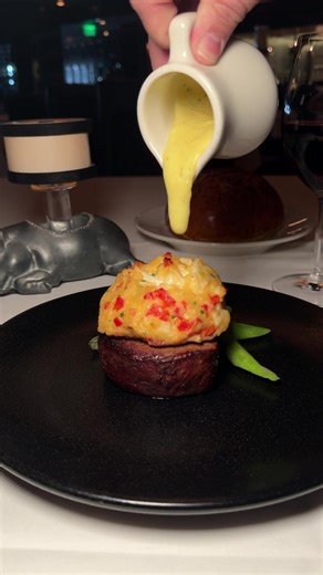 A perfect combination of Filet Mignon, jumbo lump crab, and a silky-smooth Bearnaise sauce awaits you this evening! Book your table to indulge in our decadent Filet Imperial available only for a limited time. https://www.mortons.com/event/filet-imperial/ | Morton's The Steakhouse