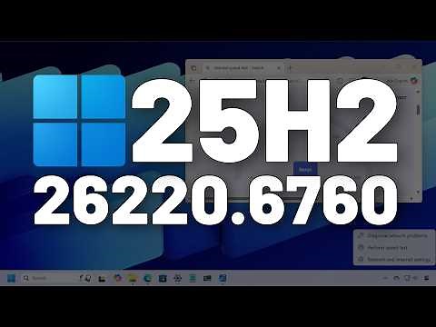 Windows 11 25H2: NEW Speed Test, Search, Voice Access – Build 26220.6760 (KB5065793)