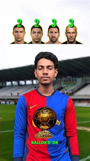 Ronaldo vs Ronaldo Nazario vs Messi vs Zidane - Trophy Compare 🏆