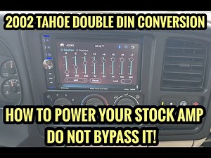 2002 TAHOE DOUBLE DIN CONVERSION - NO AMP BYPASS - NEW FOR 2022