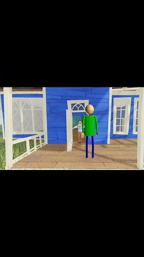 Baldi meets hello neighbor - (Baldi's Basics animation) #baldi #baldisbasics #baldisbasicsplus