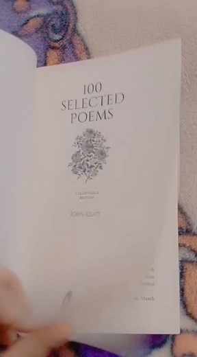 The best poetry book- 100 Selected Poems by John Keats