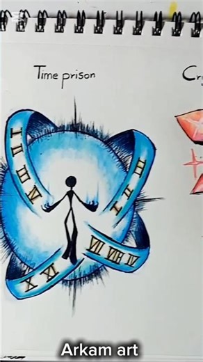 Drawing stickman with (Time prison, Crystal power)#drawing #stickman