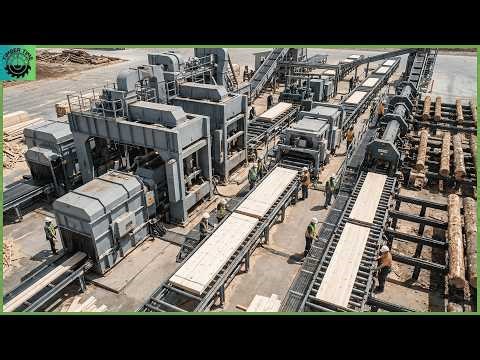 Inside the Modern Sawmill Factory – How Lumber Is Made for Luxury Furniture From Raw Logs