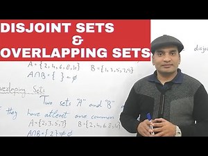 Set | Lecture # 2 | Disjoint Sets | Overlapping Sets | Statistics Muhammad Usman In Urdu Hindi Eng
