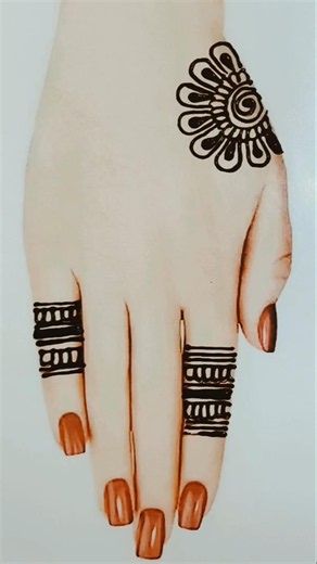 new latest easy mehndi design / simple mehndi design latest | easy and simple hand mehndi design ||