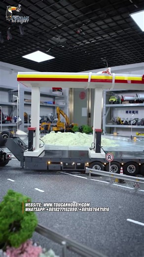 62K views · 1.4K reactions | Let me introduce the engineering team from Toucanhobby! The 1/14 metal 8*8 RC tractor and its companion metal 4 axles trailer, along with the custom 1/14 RC hydraulic mobile crane truck, make setting up a mobile gas station a breeze! #RCmodel #RCworld #RClife #RClover #RCcommunty #RC #Tractor #Truck #Trailer #MobileCrane | Toucan RC Hobby | Facebook