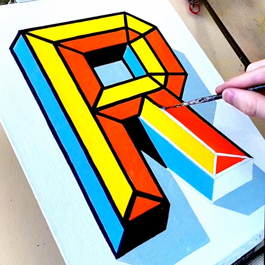 Lettering artist James Lewis paints incredibly satisfying 3D letters | Insider