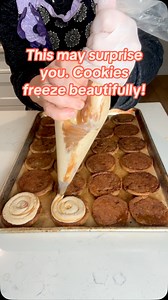 11K views · 114 reactions | Fresh cookies straight from the oven are unbeatable—but frozen cookies? They get a magical texture twist! I individually package mine, then pop them in a sealed container for extra protection. Just thaw the packaged cookies on the counter for about 20 minutes. Unwrap and enjoy every bite. ⁣ ⁣ Happy baking, and follow for more sweet tips! ⁣ ⁣ #FreshCookies #FrozenMagic #BakingTips #CookieLove | Tammy's Cookie Company | Facebook