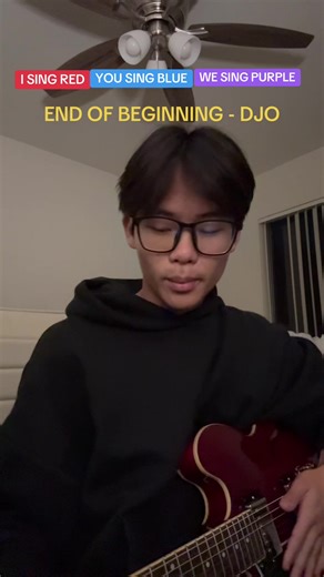 I SING RED YOU SING BLUE WE SING PURPLE (end of beginning - @Djo) #djo #endofbeginning #strangerthings #yousingmelody #music