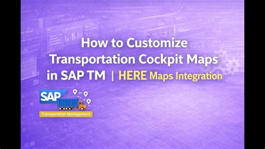How to Customize Transportation Cockpit Maps in SAP TM | HERE Maps Integration | Reinaldo José Daou Rondón