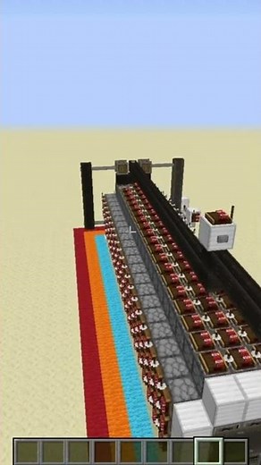 Minecraft Create Mod 0.4 TNT Cannon Rail Gun Short #minecraft