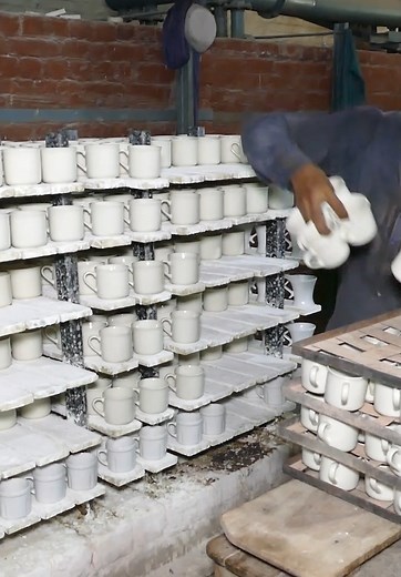 154K views · 1.7K reactions | Amazing Process of Making Ceramic Mugs in Factory | Wonderful Skills | Facebook