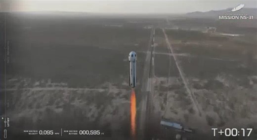 Blue Origin Launches Star-Studded Female Crew Into Space