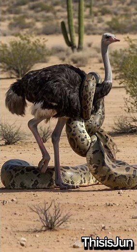 Ostrich vs Snake: Who Will Win?
