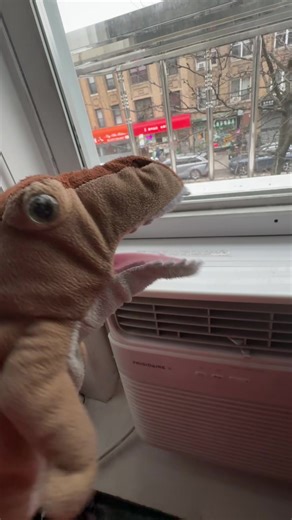 Dino singing#puppet #DINOtheboi #fyp #dinosaur #funny