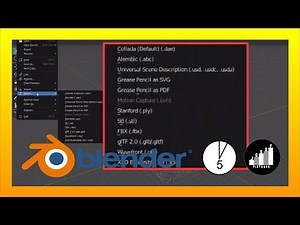 Wichtige Export Formate in Blender - Blendertutorial #20