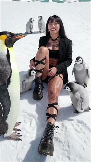 Cuteness Pile-Up 482 #emperorpenguin #penguin #fluffy #cutepenguin #cutegirl