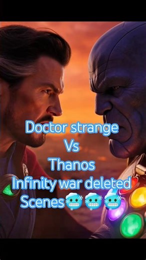 Doctor strange vs Thanos infinity war deleted scenes 🥶🥶 #marvel #thor #doctorstrange #viralreels