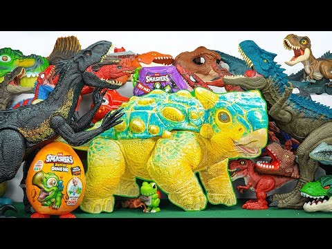 Unboxing de Dinosaurios Feroces: Bumpy Dino Indoraptor D-Rex Nasutoceratops Huevos Dino Espinosaurio