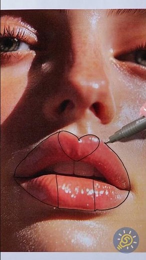 Wie man realistische Lippen zeichnet👄