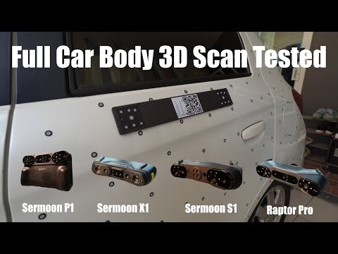 Full Car Body 3D Scan Comparison - Creality Sermoon P1, X1, S1 & Raptor Pro