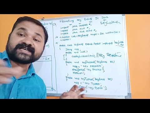 Handling Key Events In Java Programming || Event Handling || Key Board Events