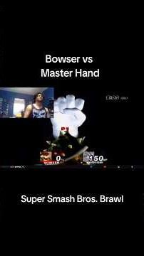 Bowser vs Master Hand - Super Smash Bros. Brawl (Wii)